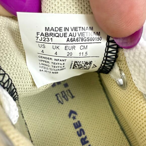 converse chuck taylor all star toddler high tops 4C‎ - Picture 5 of 6